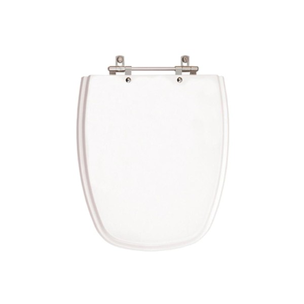 Encontraproduto.com.br - Assento Sanitario Poliester com Amortecedor Monte Carlo Branco para bacia Deca