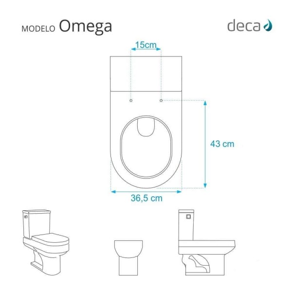 Encontraproduto.com.br - Assento Sanitario Omega Branco para vaso Deca