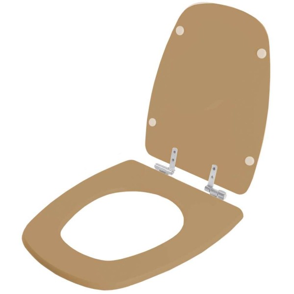 Encontraproduto.com.br - Assento Sanitário Soft Close Monte Carlo Bege Castor Para Vaso Deca