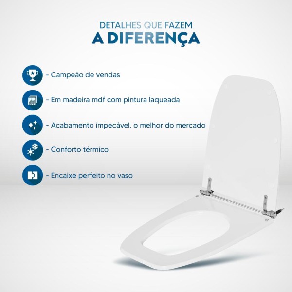 Encontraproduto.com.br - Assento Sanitário Scala Visone (Salmão) para vaso Ideal Standard