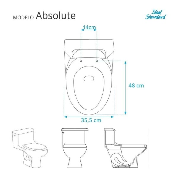 Encontraproduto.com.br - Assento Sanitário Absolute Preto para Vaso Ideal Standard Pontto Lavabo