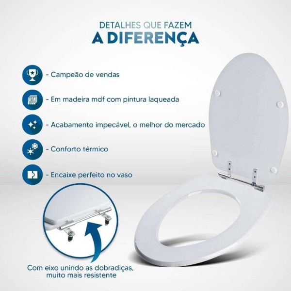 Encontraproduto.com.br - Assento Sanitário Absolute Preto para Vaso Ideal Standard Pontto Lavabo