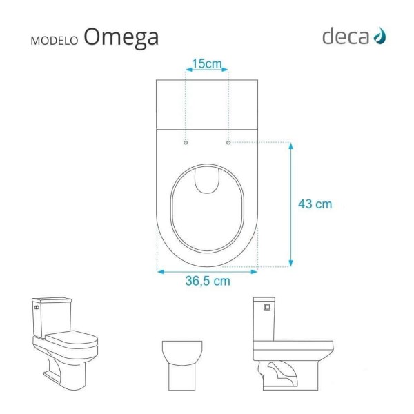 Encontraproduto.com.br - Assento Sanitário Com Fechamento Lento Omega Cinza Real Para Vaso Deca