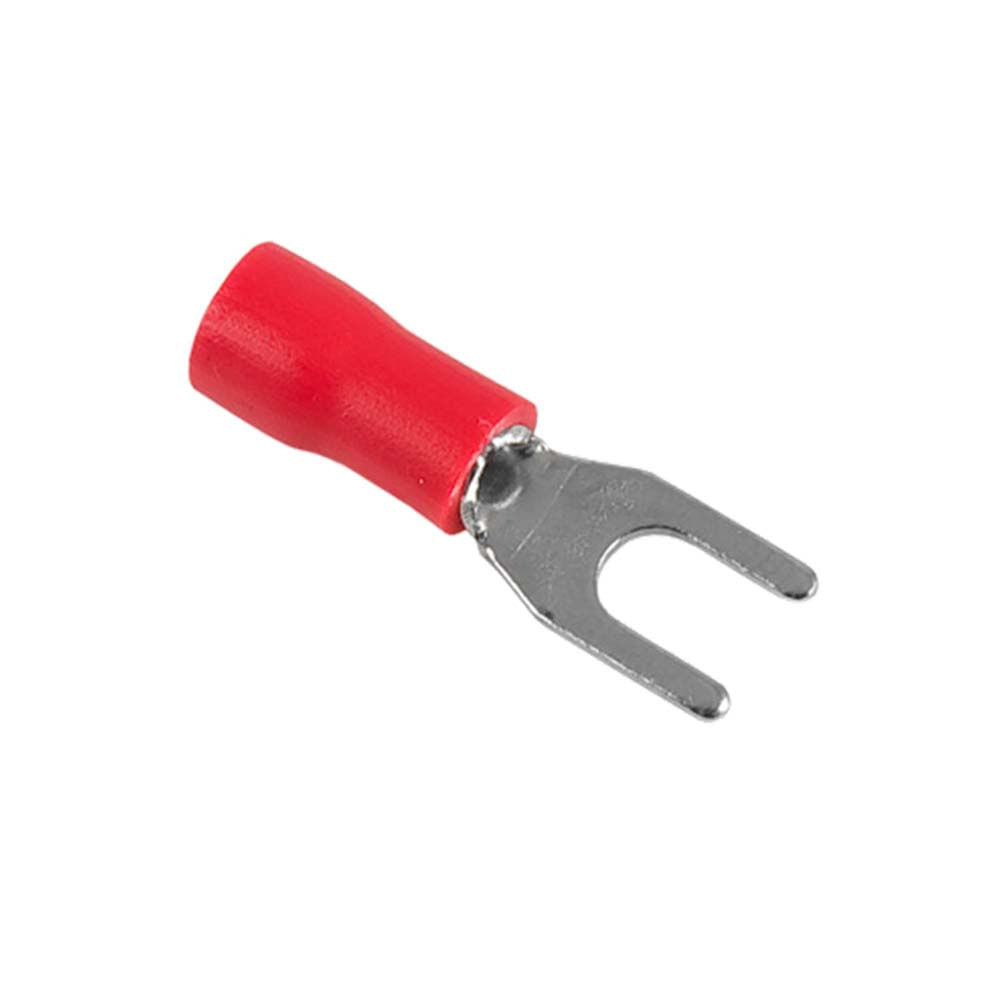 Terminal Forquilha isolado 19A 5,3mm com 20 unidades vermelho A.Santos