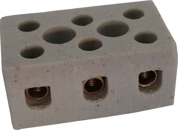 Conector Tripolar Porcelana 6mm A.Santos