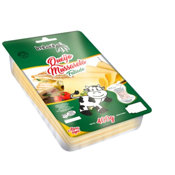 Encontraproduto.com.br - Queijo Mussarela Imbaúba Fatiado Pacote com 400g