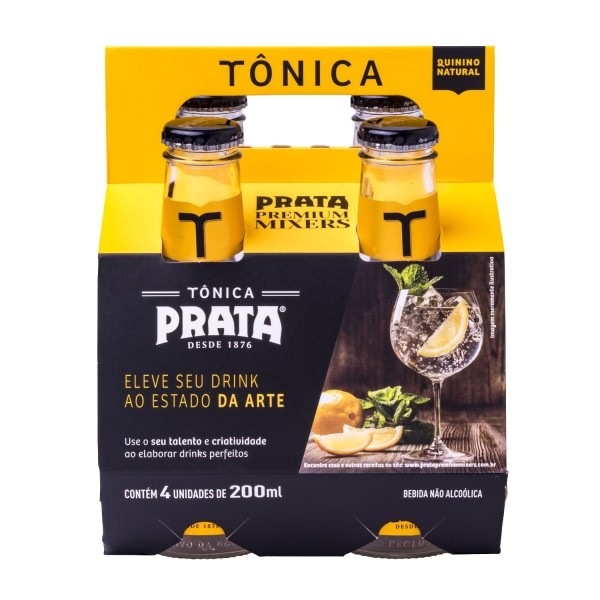 Encontraproduto.com.br - Água Tônica Prata Premium 200ml Pack com 4 unidades