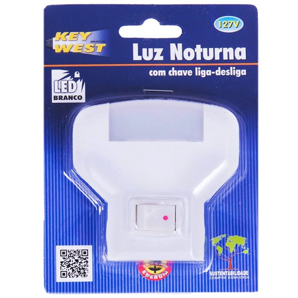 Encontraproduto.com.br - Luz Noturna Manual Bivolt De Led Dni 6188 Branco Key West