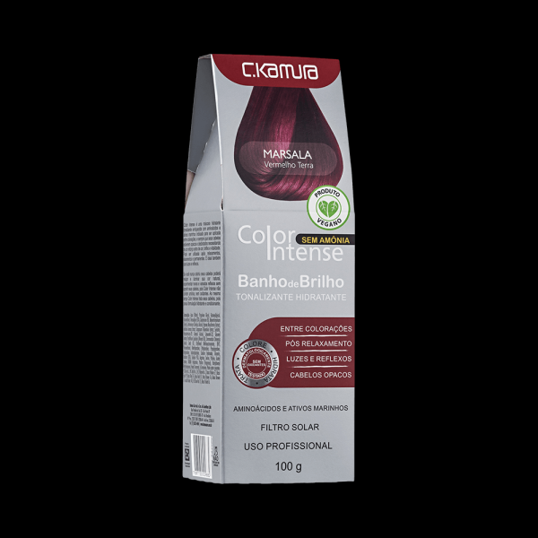 Encontraproduto.com.br - Tonalizante Color Intense 100g Marsala Vermelho Terra - C.Kamura