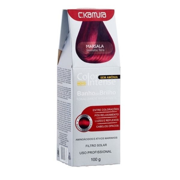 Encontraproduto.com.br - Tonalizante Color Intense 100g Marsala Vermelho Terra - C.Kamura