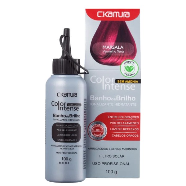 Encontraproduto.com.br - Tonalizante Color Intense 100g Marsala Vermelho Terra - C.Kamura