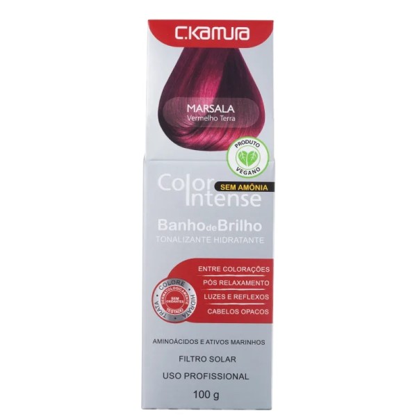Encontraproduto.com.br - Tonalizante Color Intense 100g Marsala Vermelho Terra - C.Kamura