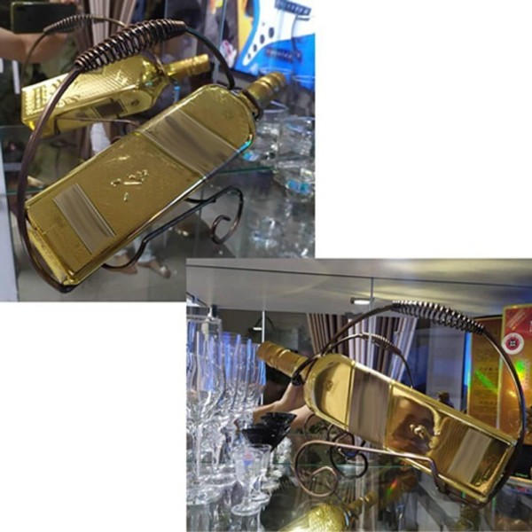 Encontraproduto.com.br - Suporte De Mesa Cristaleira Para Garrafa Vinho Whisky