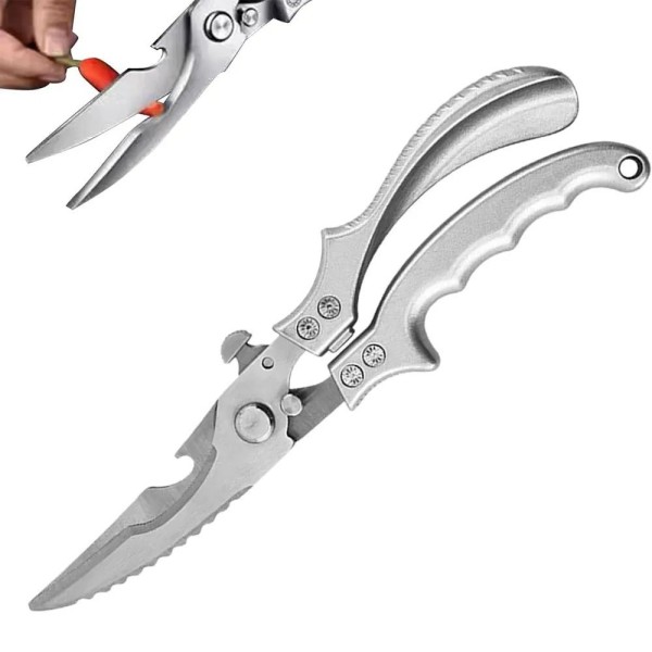 Encontraproduto.com.br - Tesoura Corte Osso Peixe Carne Frango Comida Cozinha