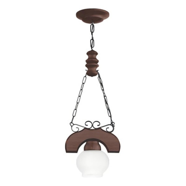 Encontraproduto.com.br - Lustre Rústico Envelhecido 5 Lâmpadas 505E