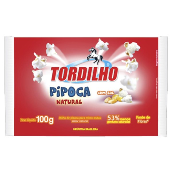 Encontraproduto.com.br - Pipoca Para Micro-Ondas Tordilho Natural 100g