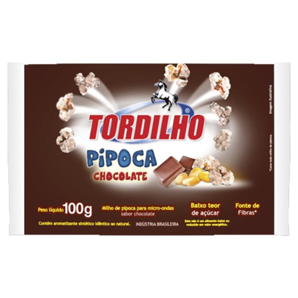 Encontraproduto.com.br - Pipoca Para Micro-Ondas Tordilho Chocolate 100g