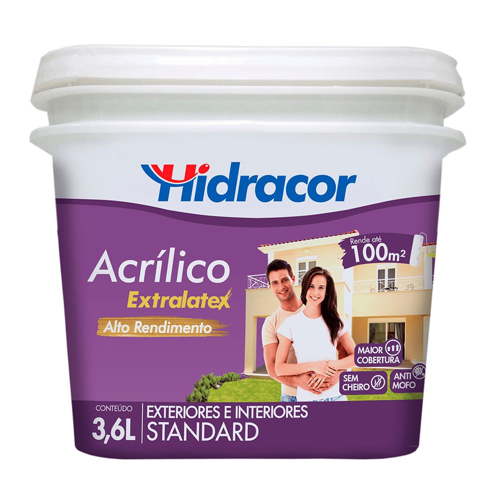 Encontraproduto.com.br - Tinta Imobiliária Hidracor Fosco Extralatex Camurça  3,6 Galão
