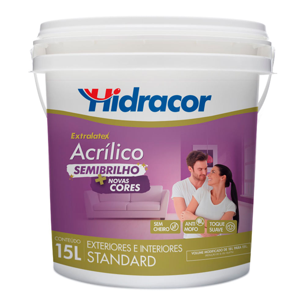 Encontraproduto.com.br - Tinta Extralatex Semibrilho Palha 15L Hidracor