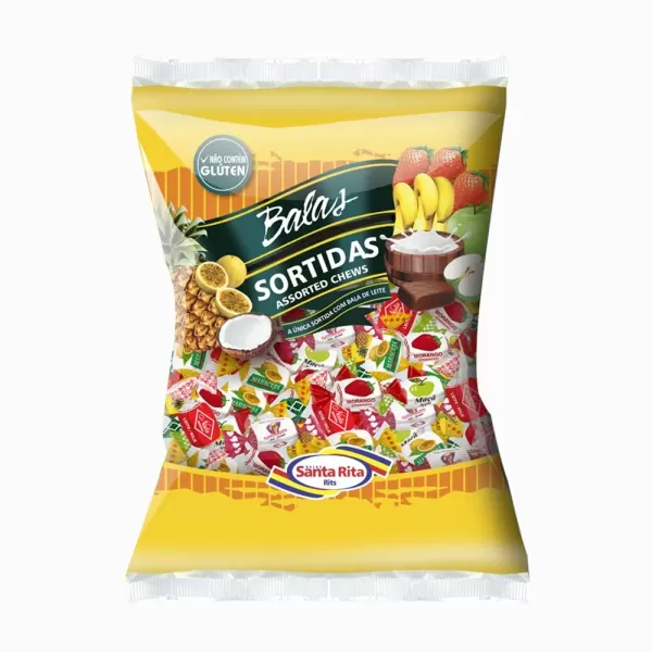 Encontraproduto.com.br - Balas Santa Rita Fantasia Sortidas 150g