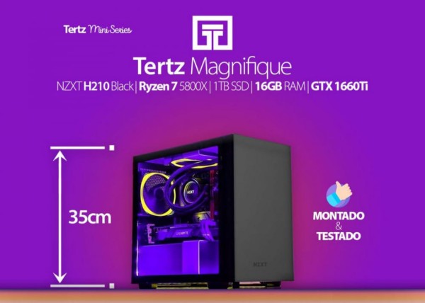 Mini PC TERTZ Magnifique - GTX 1660Ti, AMD 5800X, 1TB, 16GB