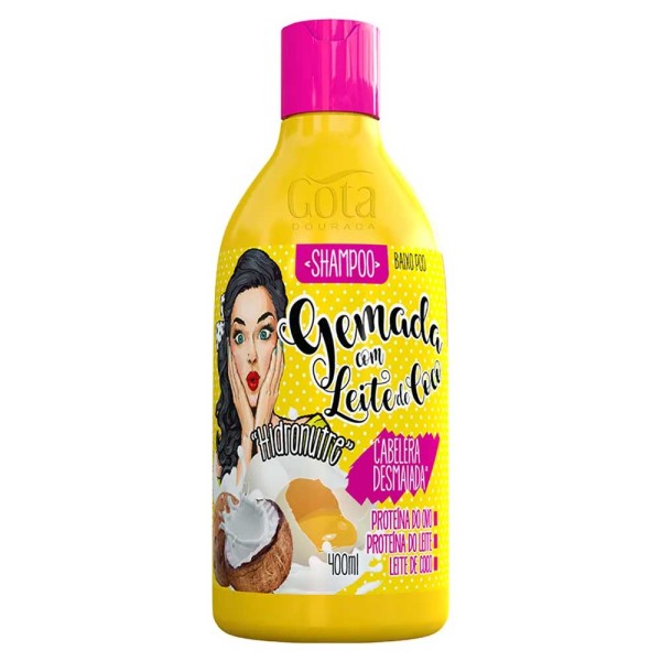 Encontraproduto.com.br - Shampoo Gota Dourada Gemada Com Leite de Coco 400ml