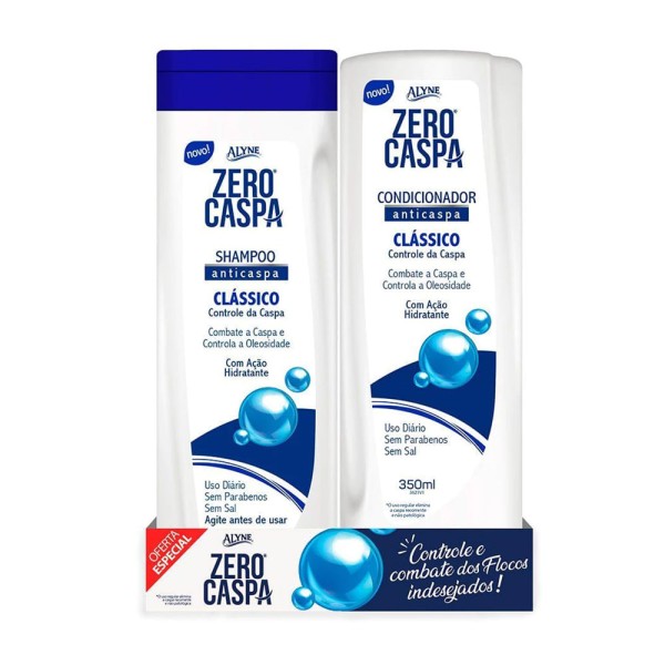 Encontraproduto.com.br - Shampoo + Condicionador Zero Caspa Alyne Anticaspa 350ml