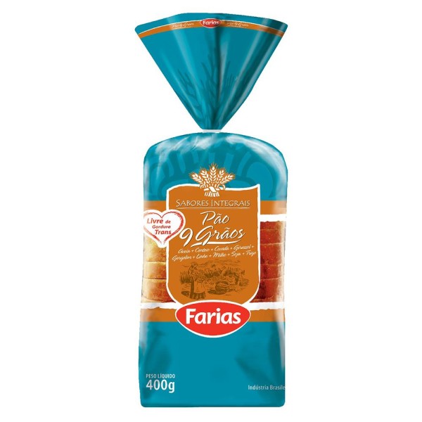 Encontraproduto.com.br - Pão Farias 9 Grãos 400g