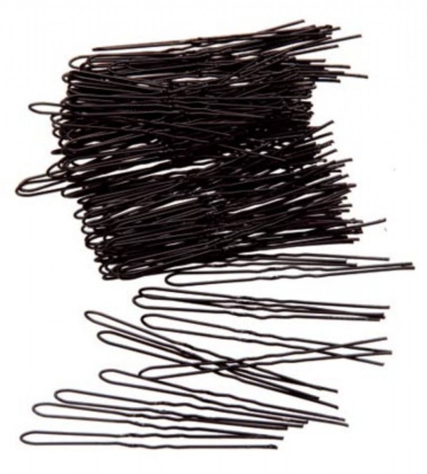 Encontraproduto.com.br - Grampo Para Cabelo Invisivel Preto Ref. 254 100 Unidades - Santa Clara