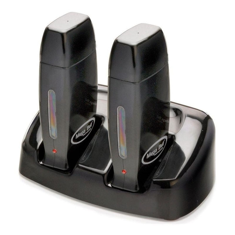 Kit Depilação Base Dupla Mega Bell + 2 Roll-On Preto Bivolt