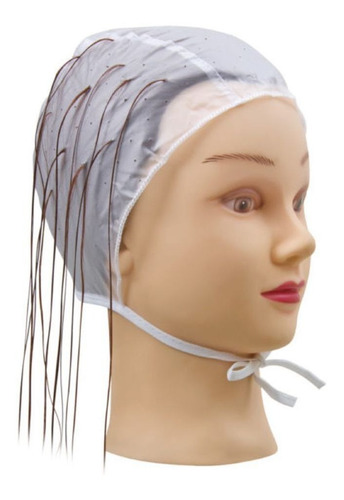 Encontraproduto.com.br - Touca Para Mecha Pvc Com Furo Ref. 67 Emborrachada - Santa Clara