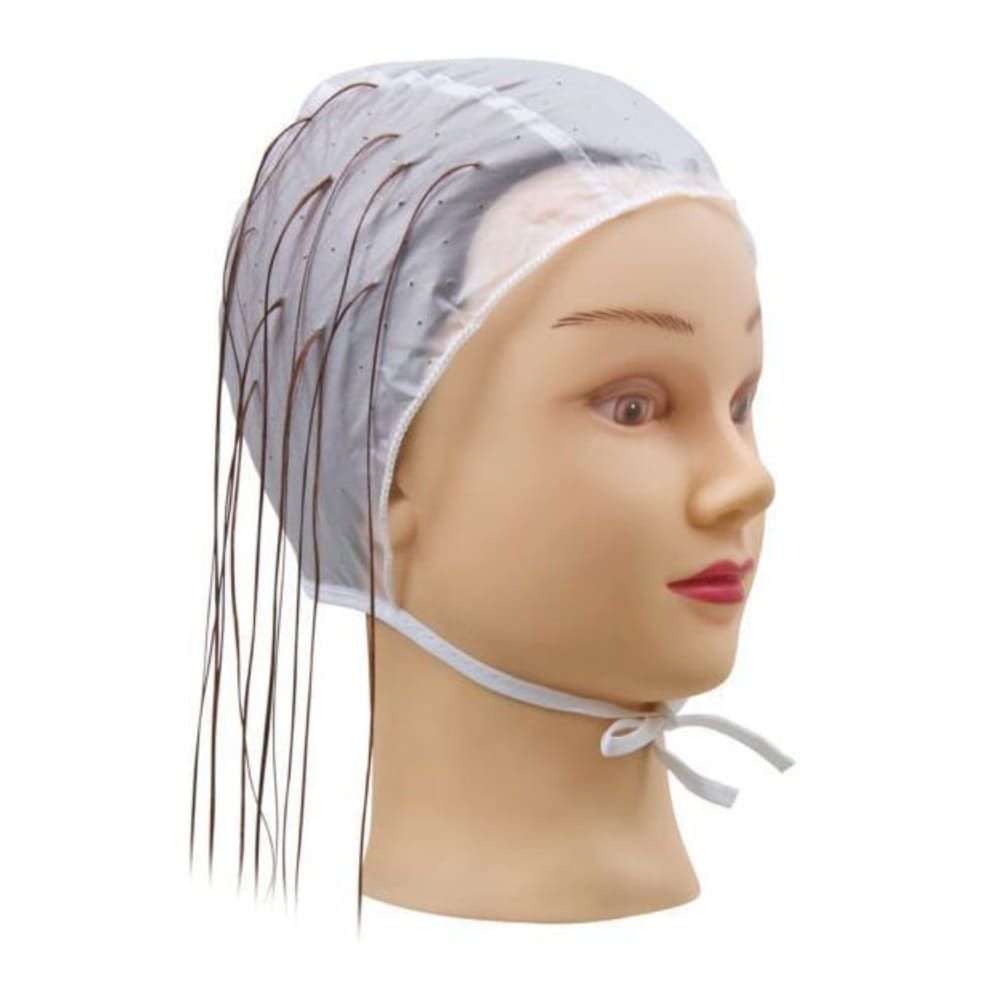 Encontraproduto.com.br - Touca Para Mecha Pvc Com Furo Ref. 67 Emborrachada - Santa Clara