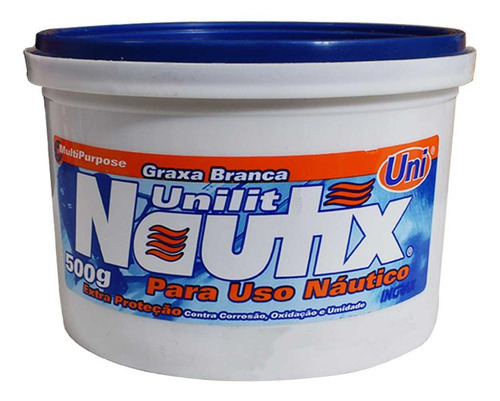 Graxa Branca Náutica Unilit Nautix 500Gr - Ingrax
