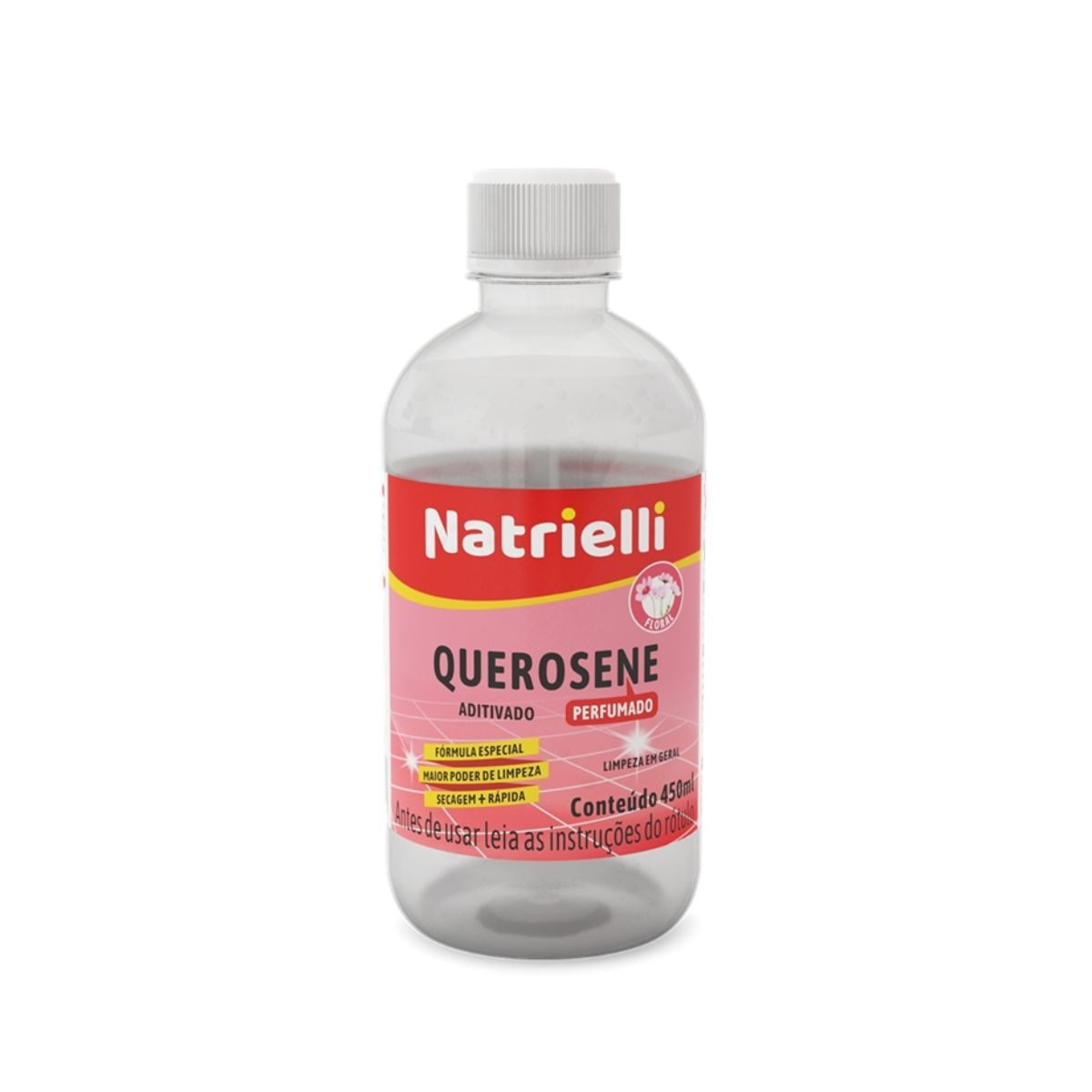 Encontraproduto.com.br - Querosene Aditivado Floral 450ml Natrielli