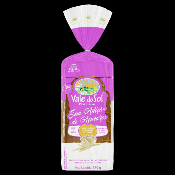 Pão Vale Sol Integral s/ Açúcar 370g
