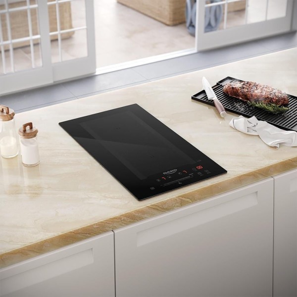 Encontraproduto.com.br - Cooktop De Indução Dako 2 Bocas Preto Com Zona Flexível 220v