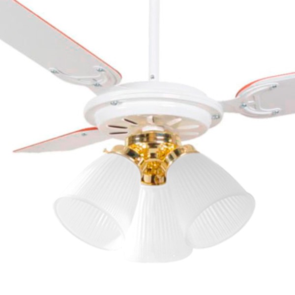 Encontraproduto.com.br - Ventilador de Teto 3 Tulipas 3 Pás Home Line 220v