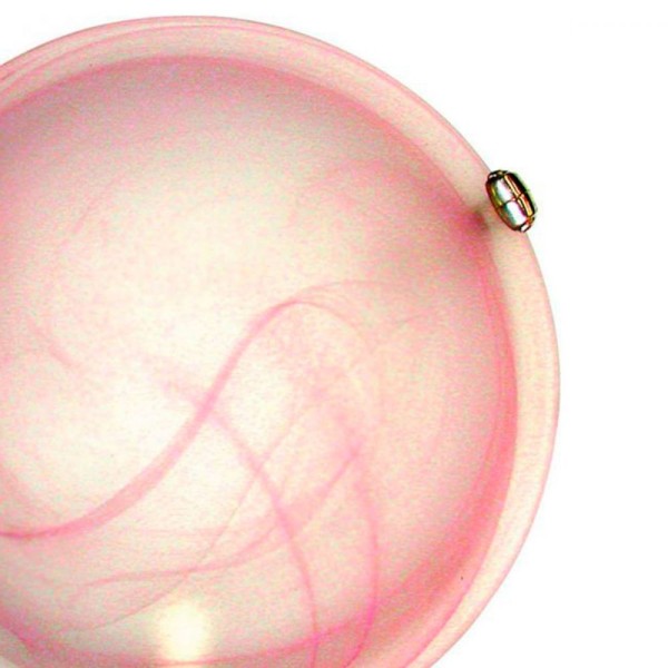 Encontraproduto.com.br - Plafon Murano Vidro 2 Lâmpadas E-27 60w Rosa Home Line Bivolt