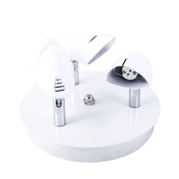 Encontraproduto.com.br - Spot Base 3 Lâmpadas Branco Cromado Home Line Bivolt
