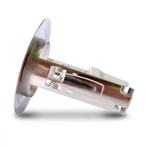 Encontraproduto.com.br - Spot Embutido Fixo E-27 Vertical Aço Escovado Home Line Bivolt