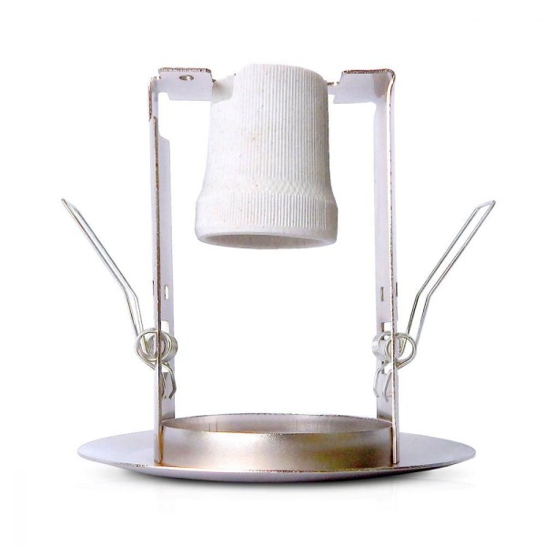 Encontraproduto.com.br - Spot Embutido Fixo E-27 Vertical Aço Escovado Home Line Bivolt