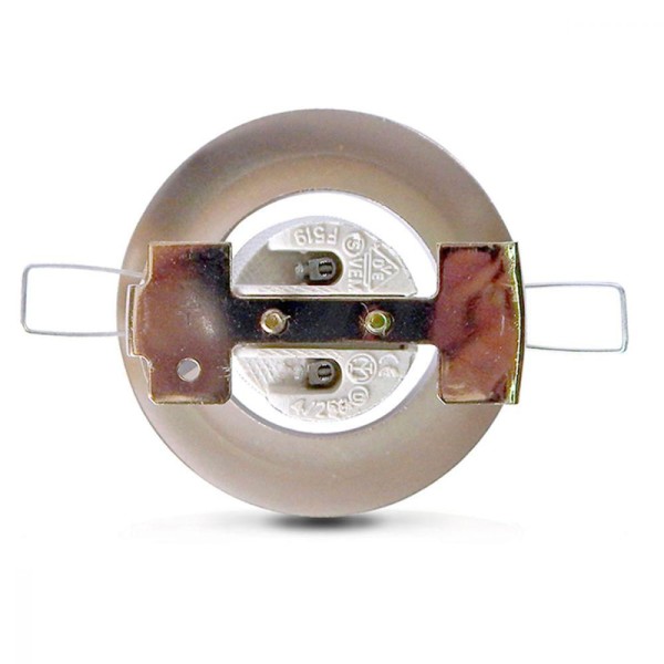 Encontraproduto.com.br - Spot Embutido Fixo E-27 Vertical Aço Escovado Home Line Bivolt