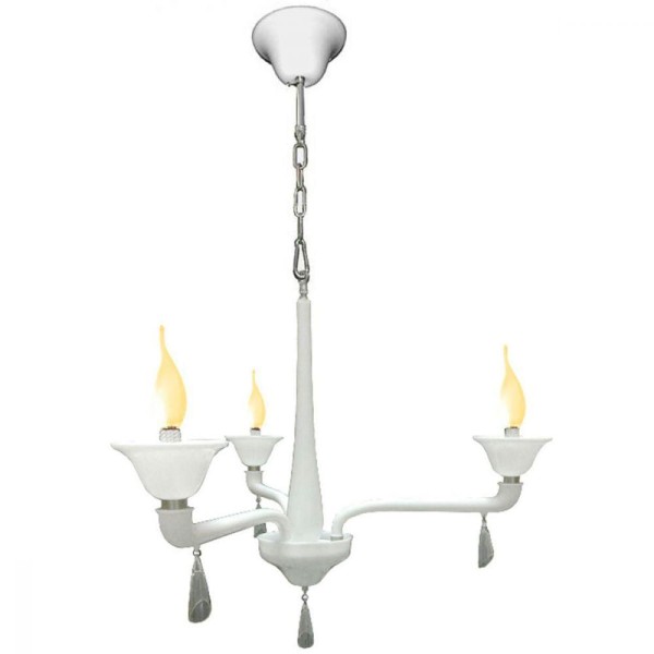 Pendente Cananeia E-14 3 Lâmpadas 60w Branco Home Line Bivolt