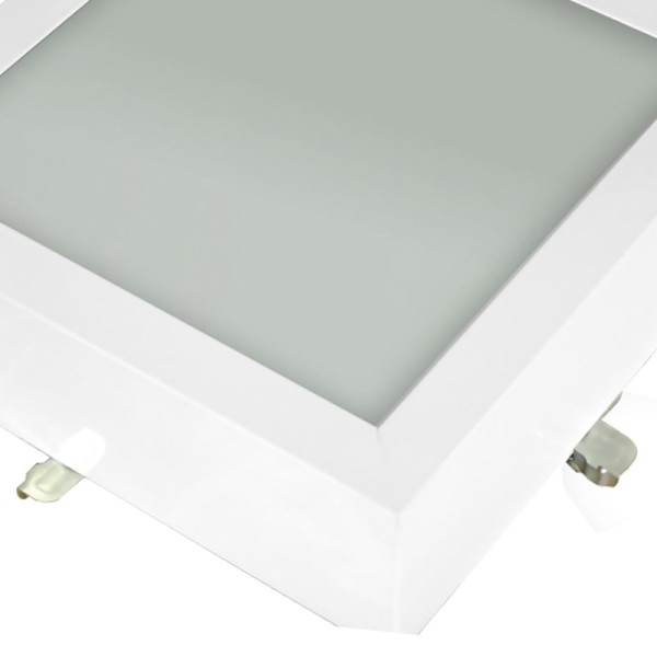 Encontraproduto.com.br - Plafon Space Quadrado Alumínio Vidro Fosco E-27 3 Lâmpadas 60w Home Line Bivolt