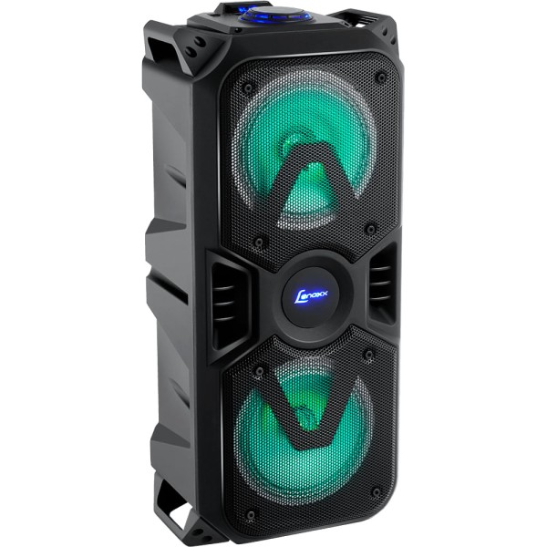 Encontraproduto.com.br - Caixa de Som Amplificada Lenoxx CA400 200W USB Bluetooth Preta