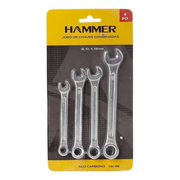 Jogo de Chave Comb 4Pcs CAC40K Hammer