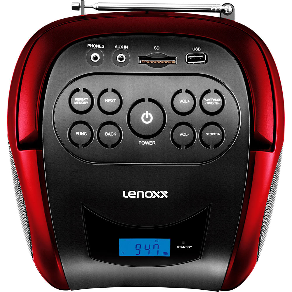 Encontraproduto.com.br - Rádio sem CD 4W USB Auxiliar FM Lenoxx BD150