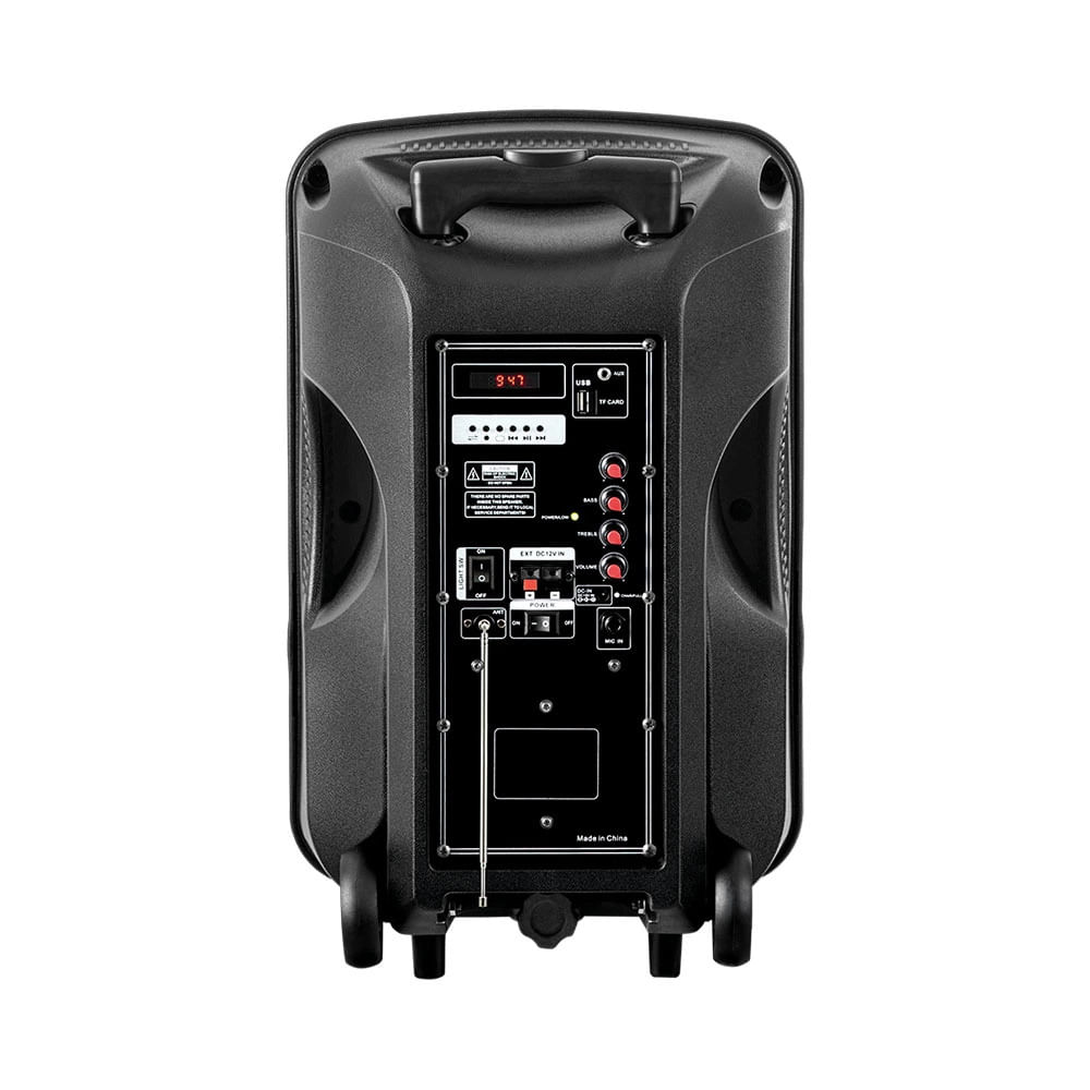 Encontraproduto.com.br - Caixa de Som Amplificada Lenoxx CA340 Bluetooth, Bateria interna, Micro SD, USB e Karaokê, 290W