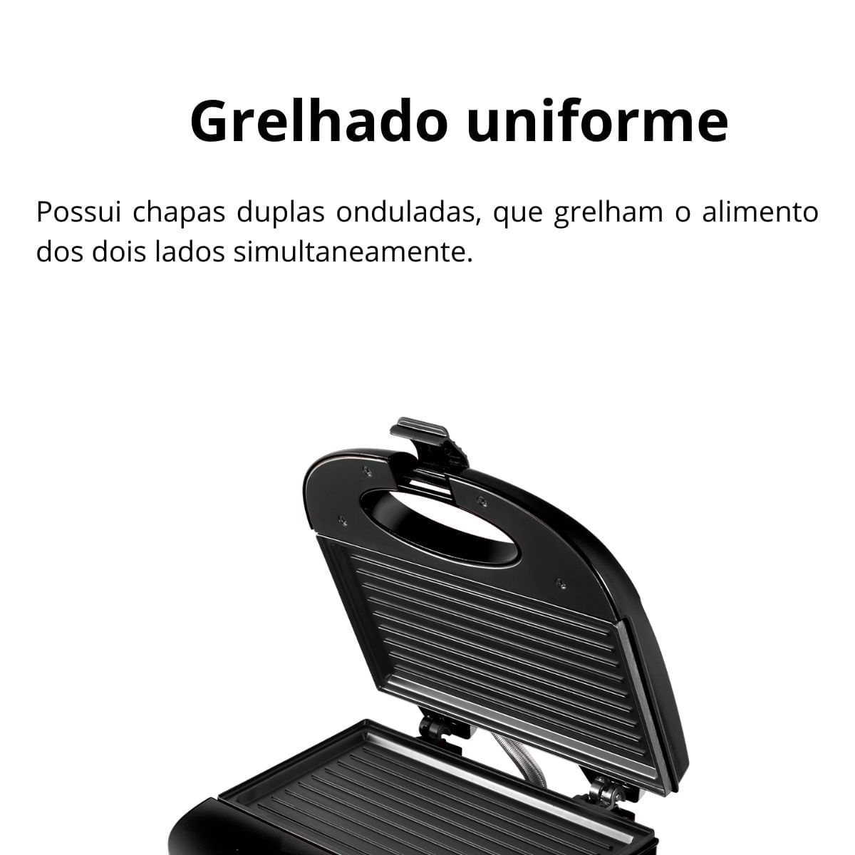 Encontraproduto.com.br - Sanduicheira Grill Lenoxx PSD121 Preto 127V