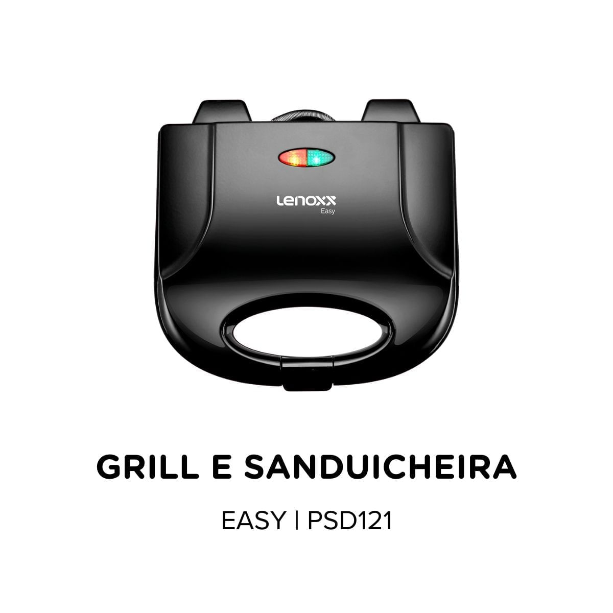 Encontraproduto.com.br - Sanduicheira Grill Lenoxx PSD121 Preto 127V
